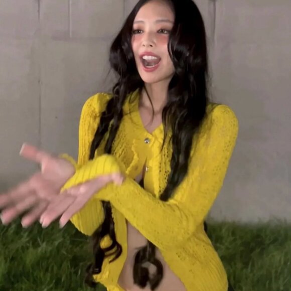 Chanel Ruffled Yellow Knit Cardigan - Picture 3 of 11